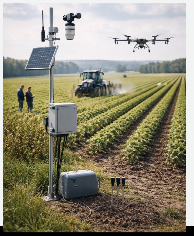 Разработка IoT мониторинга полей в Оренбурге от 8644 р. | АвикейРнб