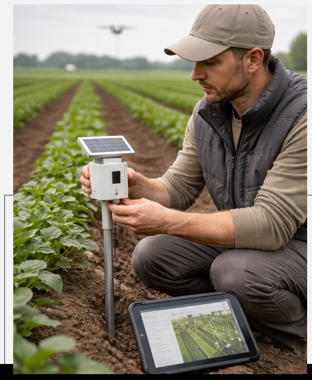 IoT мониторинг сельскохозяйственных полей и контроля в Оренбурге