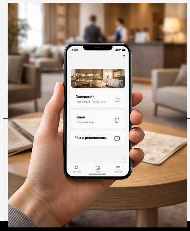 Мобильное приложение для гостей отеля в Оренбурге, управление сервисом